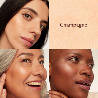 Champagne on skin