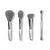 4-piece Brush Set in Silver