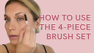 How to use the 4-Piece Travel Makeup Brush Set