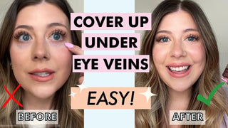 How to Conceal Under Eye Veins - LIGHT Coverage!