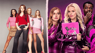 Original Cast Of Mean Girls on the Left, New Cast of Mean Girls on the Right | Beauty Lessons to Try with Your Travel Makeup From Mean Girls