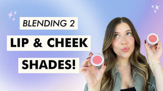 mixing a custom lip & cheek shade!