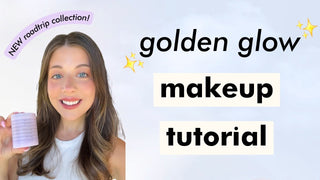 golden glow makeup tutorial using the NEW roadtrip collection