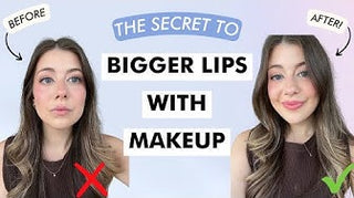 make your lips look bigger with makeup!