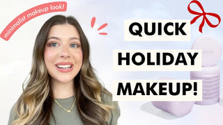 simple holiday makeup look | quick and easy!
