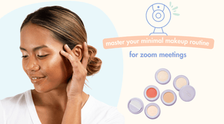 minimal makeup routine for zoom makeup featuring the subtl beauty starter stak
