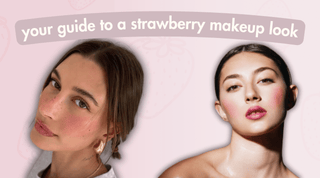 your guide to a strawberry makeup look made famous by hailey bieber