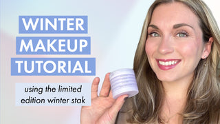 winter makeup tutorial using the limited-edition winter stak