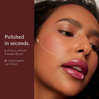 Pink in a Pinch + Unapologetic on skin