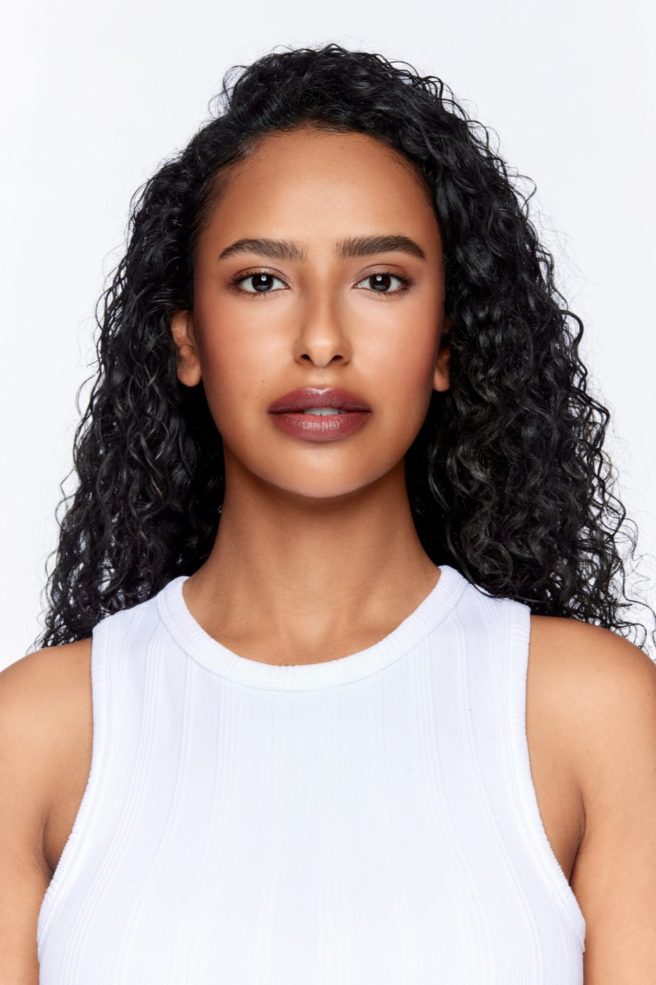 The same face twice: bare brows on the left, Brow BFF on the right